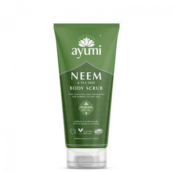 Exfoliant pentru corp cu Neem & Tea Tree, Ayumi, 200 ml