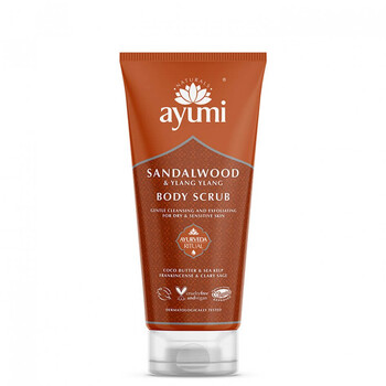 Exfoliant pentru corp cu Lemn de Santal si Ylang Ylang, Ayumi, 200 ml
