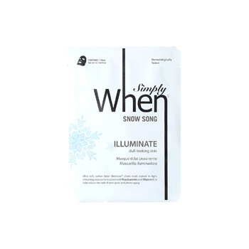 Masca coreana pentru luminozitate cu vitamina C, Snow Song, 23 ml, Simply When