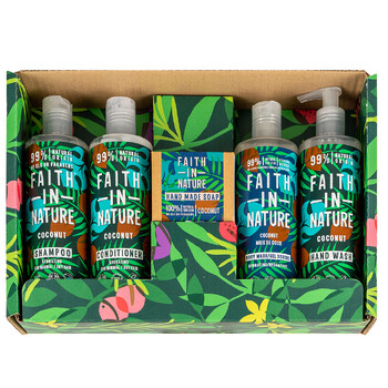 Set ritual de ingrijire Faith in Nature cu Cocos, 5 pcs