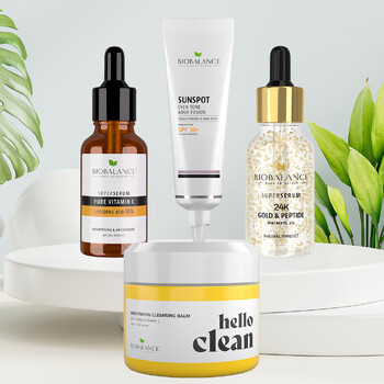 Set Rutina antirid & luminozitate pentru fata si ochi, vitamina C, Bio Balance