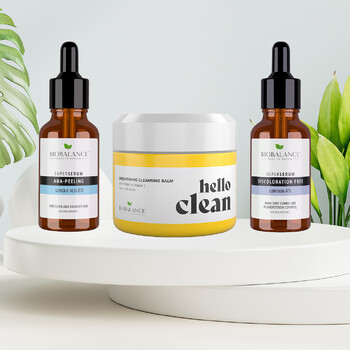 Set tratament impotriva petelor pigmentare, Acid Glicolic, Bio Balance