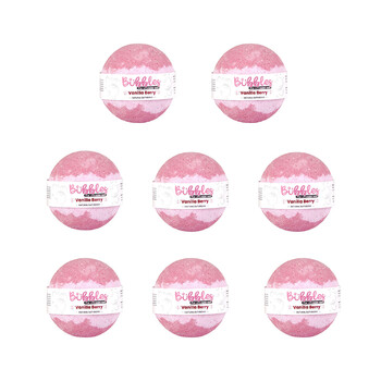 Set 8 x Bila de baie pentru copii, Vanilla Berry, Bubbles, 8 x 115g
