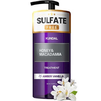 Tratament hipoalergenic pentru par, extra-hidratant cu proteine, Ambra Vanilie, Kundal, 500 ml