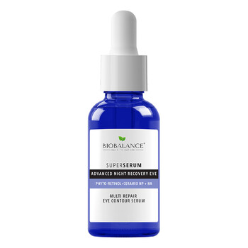 Super Serum contur ochi cu Cafeina 5% + EGCG + Acid Hialuronic, impotriva cearcanelor si ridurilor, Bio Balance, 30 ml
