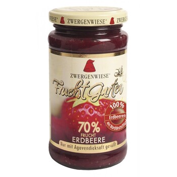 Gem de capsuni FARA ZAHAR bio indulcit cu nectar de agave