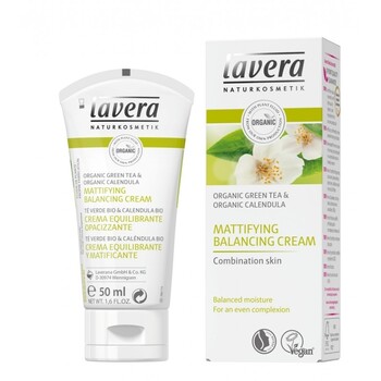Crema matifianta echilibranta ten mixt, cu ceai verde si galbenele, 50 ml - LAVERA