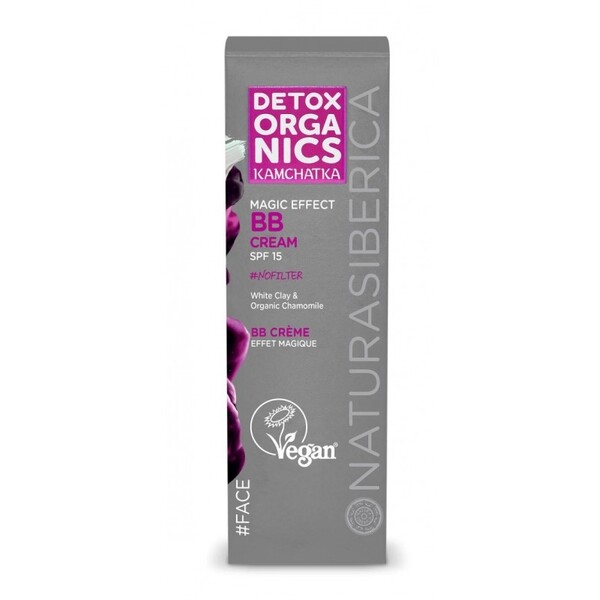 BB Cream magic efect FPS15 cu musetel si argila alba, 30ml - DETOX ORGANICS KAMCHATKA