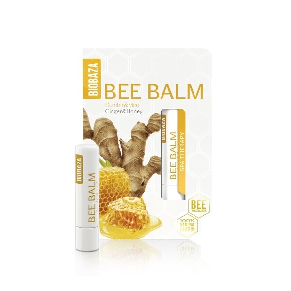 Balsam de buze cu miere si ghimbir - BIOBAZA
