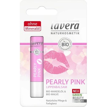 Balsam de buze nuantat, cu ulei de migdale, Pearly Pink - LAVERA