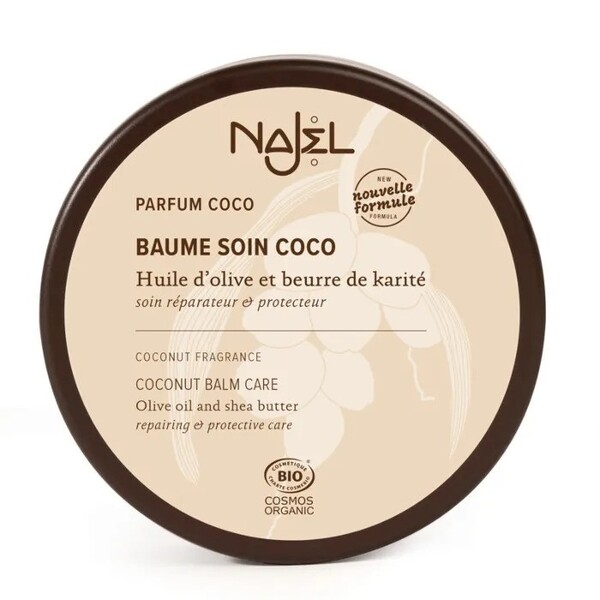 Balsam reparator corp si par cu unt de shea si cocos BAUME COCO, 100g - Najel