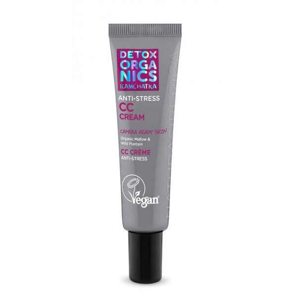 CC cream anti-stress cu extract de nalba si fructe nordice, 30ml - DETOX ORGANICS KAMCHATKA