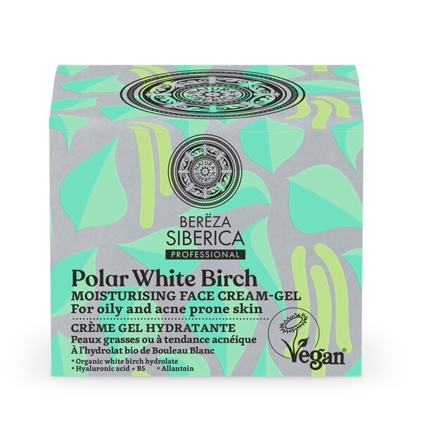 Crema-gel hidratanta cu mesteacan, ten gras sau acneic, 50ml - Polar White Birch
