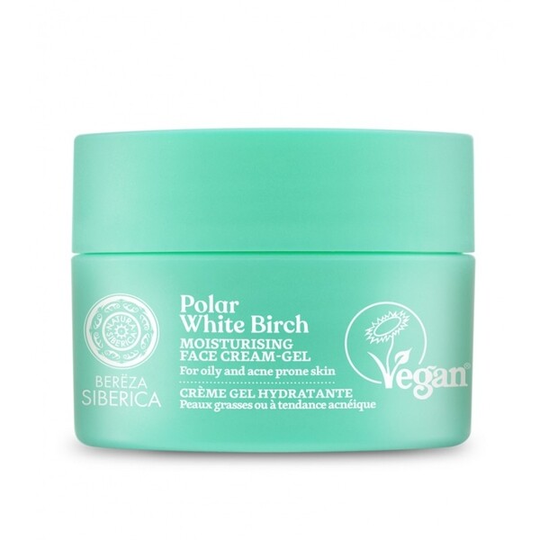 Crema-gel hidratanta cu mesteacan, ten gras sau acneic, 50ml - Polar White Birch
