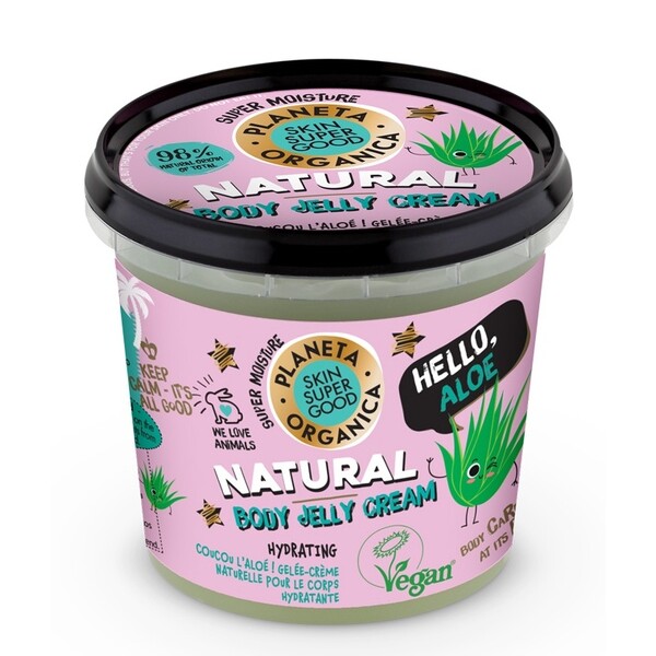 Crema-jeleu de corp Skin Supergood cu aloe vera Hello, Aloe! 360ml - Planeta Organica