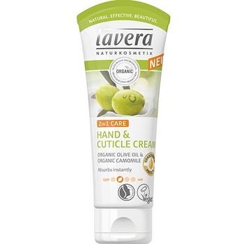 Crema 2in1 pentru maini si cuticule, cu ulei de masline si musetel, 75 ml - LAVERA
