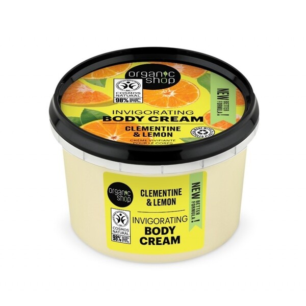 Crema de corp delicioasa Clementine & Lemon, 250ml - Organic Shop