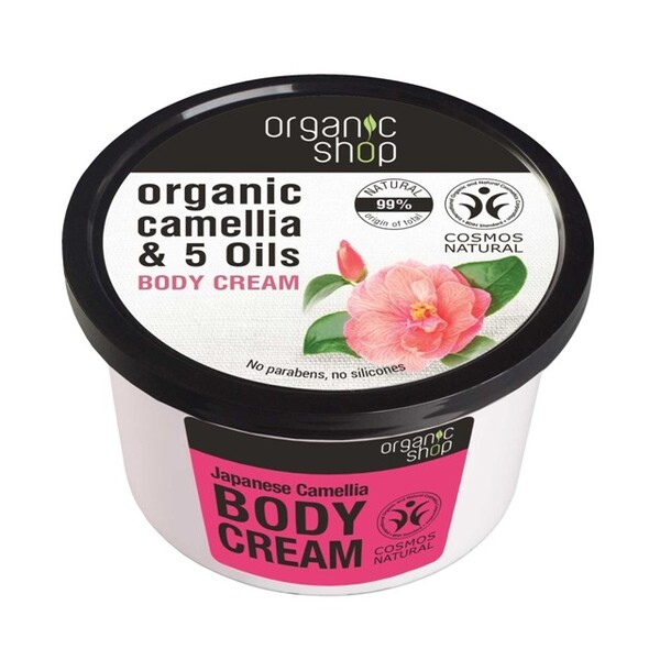 Crema de corp delicioasa Japanese Camellia, 250 ml - Organic Shop
