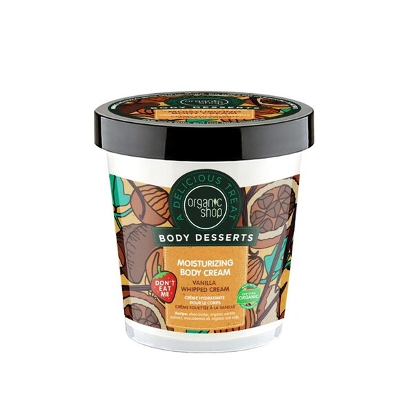 Crema delicioasa pentru corp Vanilla Whipped Cream, 450 ml - Organic Shop Body Desserts