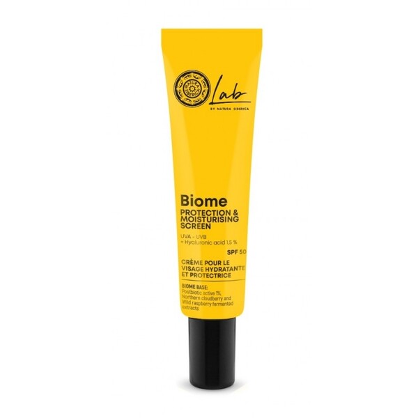 Crema fata hidratanta cu SPF50, UVA - UVB, acid hialuronic, 30ml - Lab Biome