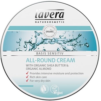 Crema hidratanta multifunctionala cu unt de shea Basis Sensitiv, 150ml - LAVERA