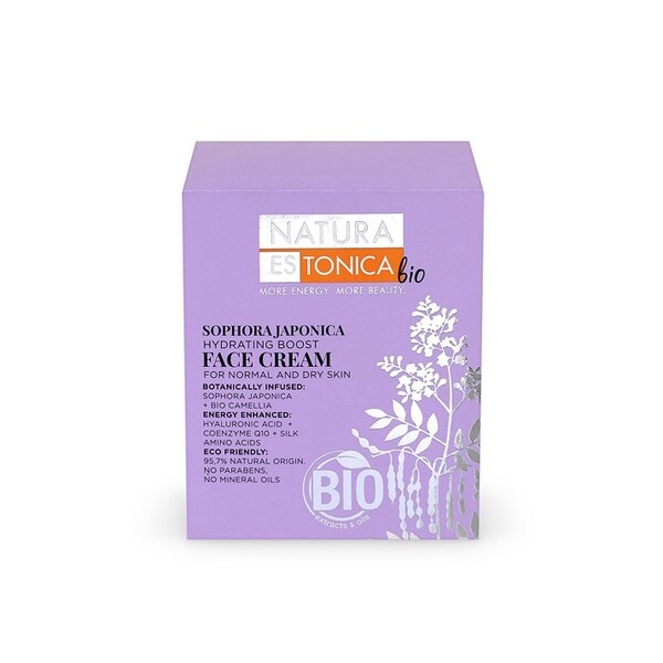 Crema hidratanta ten normal sau uscat cu Sophora Japonica, 50ml - Natura Estonica