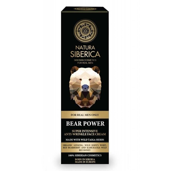 Crema intensiva antirid pentru barbati, cu plante siberiene, Bear Power - Natura Siberica