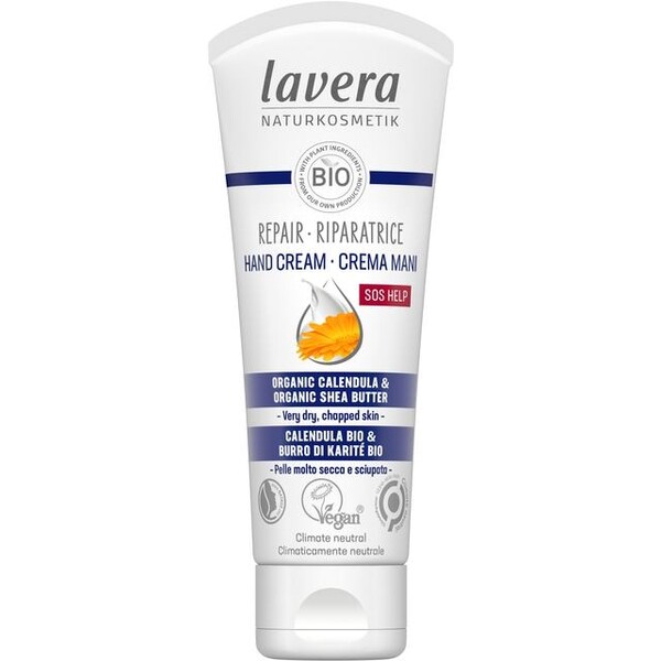 Crema reparatoare maini uscate si crapate, cu galbenele, 75ml - LAVERA