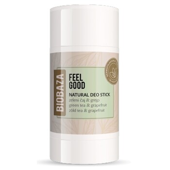 Deodorant stick natural Feel Good, ceai verde si grapefruit - BIOBAZA