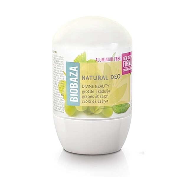 Deodorant cu bicarbonat piele sensibila DIVINE (salvie si struguri) - BIOBAZA