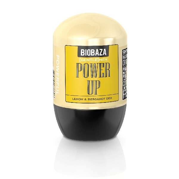 Deodorant natural pentru barbati POWER UP (lamaie si bergamot) - BIOBAZA
