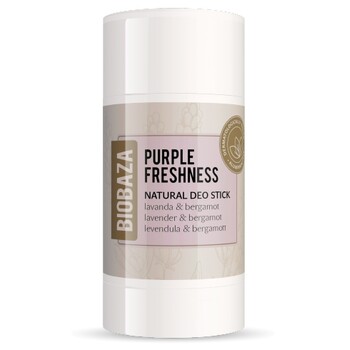 Deodorant stick natural Purple Freshness, lavanda si bergamot - BIOBAZA