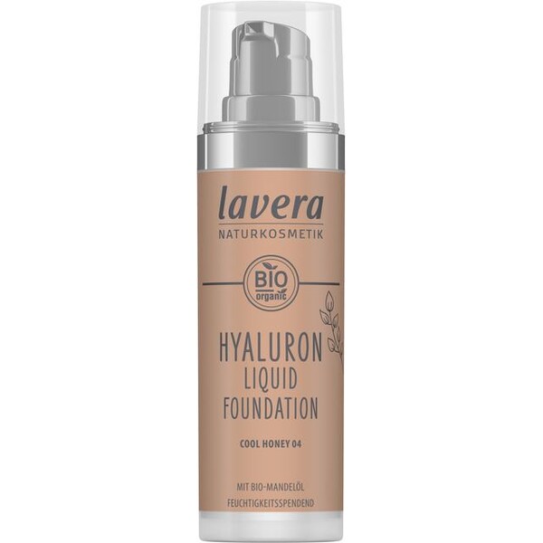 Fond de ten bio Hyaluron Liquid Cool Honey 04, 30ml - LAVERA