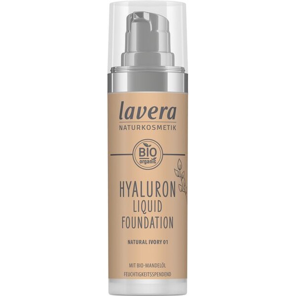 Fond de ten bio Hyaluron Liquid Natural Ivory 01, 30ml - LAVERA