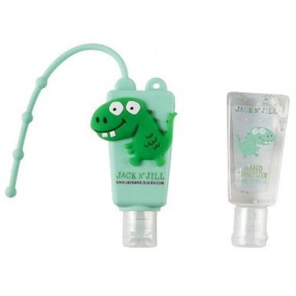 Gel antibacterian pentru maini Dino, cu suport si rezerva 2 x 29ml - Jack n' Jill
