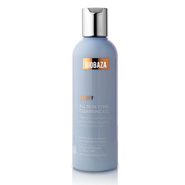 Gel de curatare delicat pentru ten cu tendinte acneice, 200ml - BIOBAZA