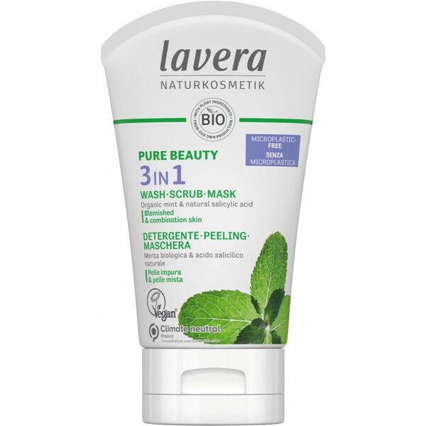 Gel de curatare scrub si masca 3 in 1, purificator, antiacnee - LAVERA