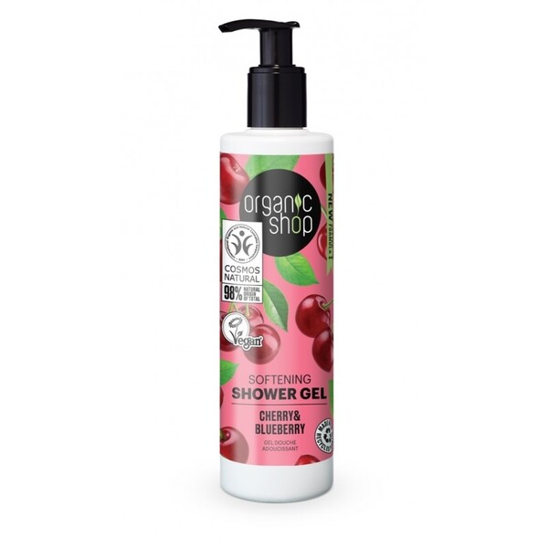 Gel de dus bio cu afine si cirese, Cherry & Blueberry - Organic Shop