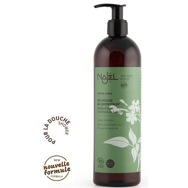 Gel dus cu sapun de Alep si iasomie, 500 ml - Najel