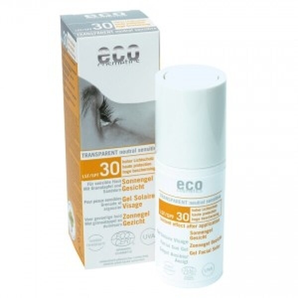 Gel facial transparent cu protectie solara inalta FPS 30 - Eco Cosmetics