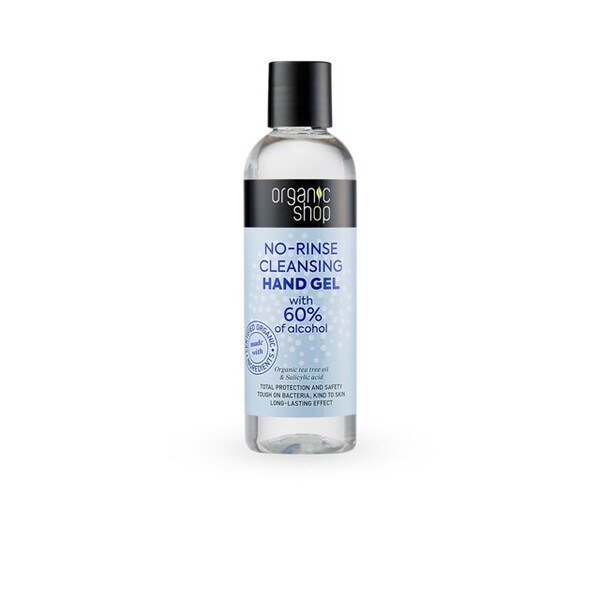 Gel igienizant pentru maini cu ulei organic de tea tree, 200ml - Organic Shop