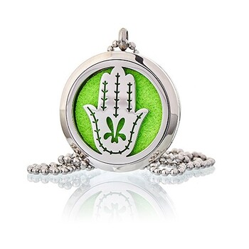 Colier aromaterapie Hand of Fatima, 30mm - Ancient Wisdom