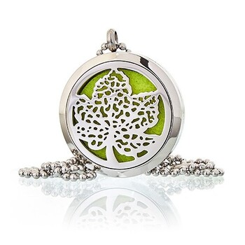Colier aromaterapie Leaf, 30mm - Ancient Wisdom