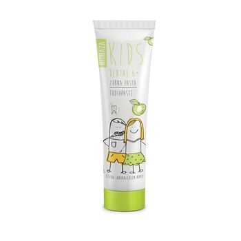 Pasta de dinti naturala pentru copii 6+ cu aroma de mar verde, 75 ml - BIOBAZA