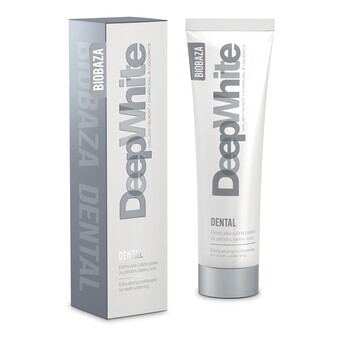 Pasta de dinti pentru albire intensa cu carbon activ DEEP WHITE, 100 ml - BIOBAZA
