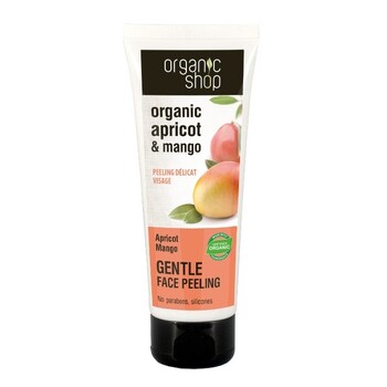 Peeling delicat pentru ten cu mango si caise, 75 ml - Organic Shop