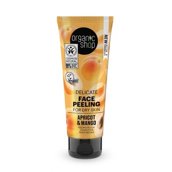 Peeling delicat pentru ten uscat Apricot Mango, 75ml - Organic Shop