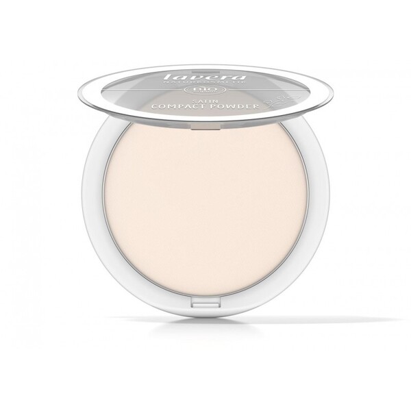 Pudra compacta bio Satin Powder, Light 01 - LAVERA