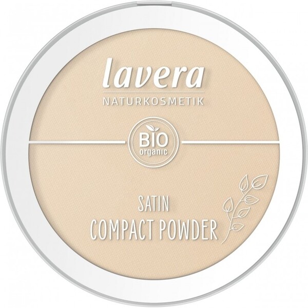 Pudra compacta bio Satin Powder, Medium 02 - LAVERA