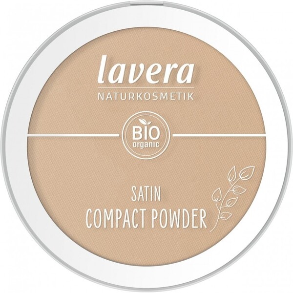 Pudra compacta bio Satin Powder, Tanned 03 - LAVERA